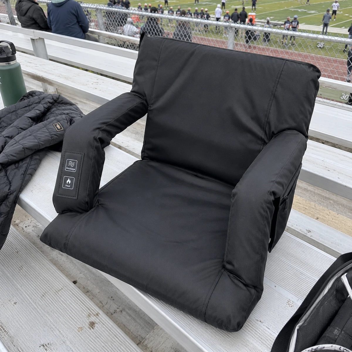 Benchwarmer seat at a football game
